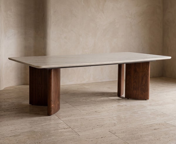 Drew 6 Seater Sintered stone White dining table Drew 6 Seater Sintered stone White dining table