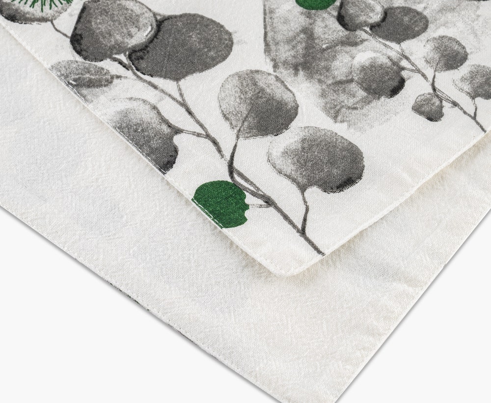 Placemat Amie Nat/BLK/GRN 35x50cm