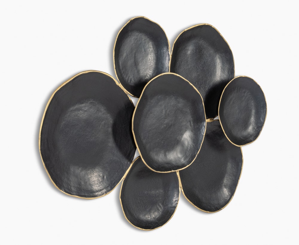 Anzio wall art 130x8x97 blackish bronze