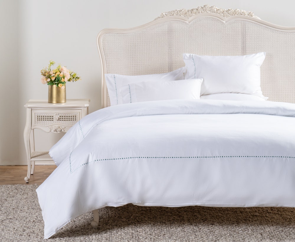 S/6 Duvet Cover Arazo WH/LT.TURQ 260x240
