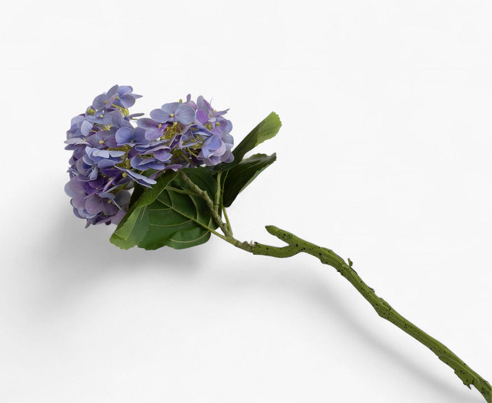 Artificial Hydrangea Flower 16X60 Lt Pur