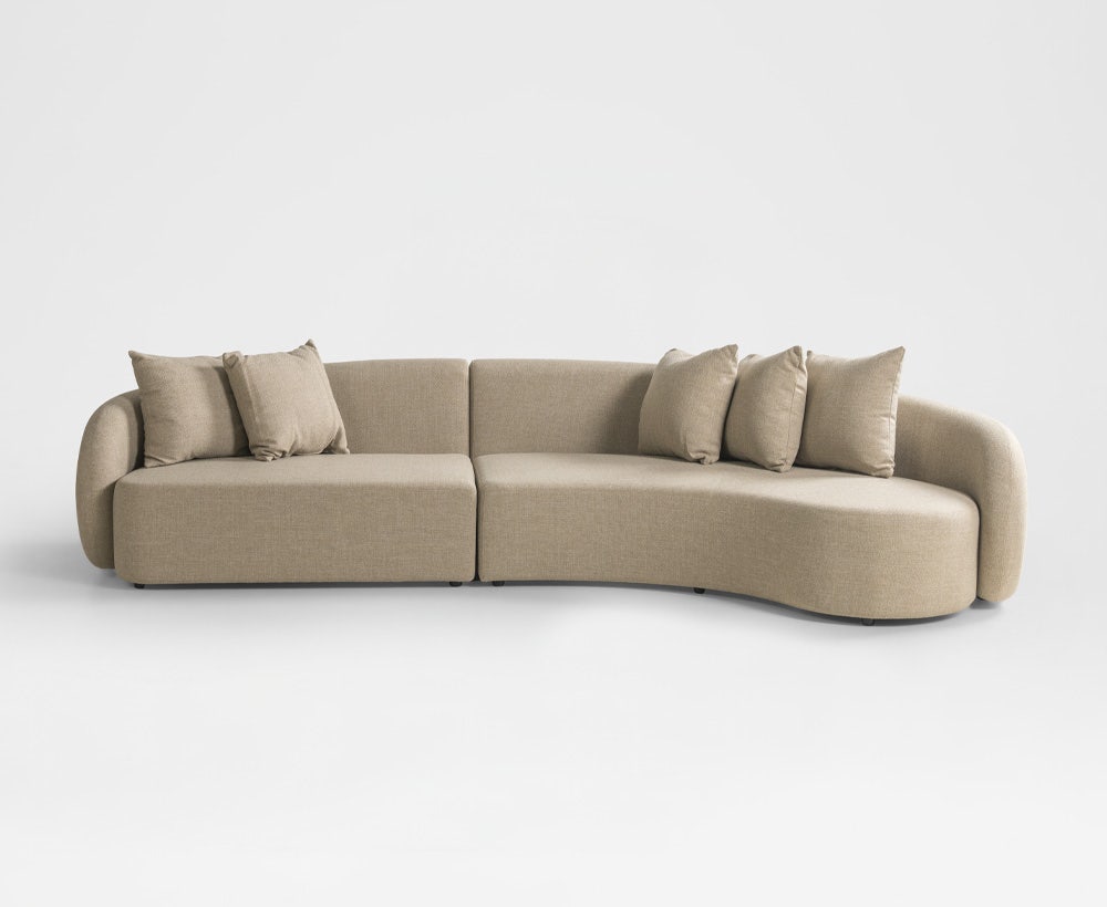 Aurora corner sofa beige