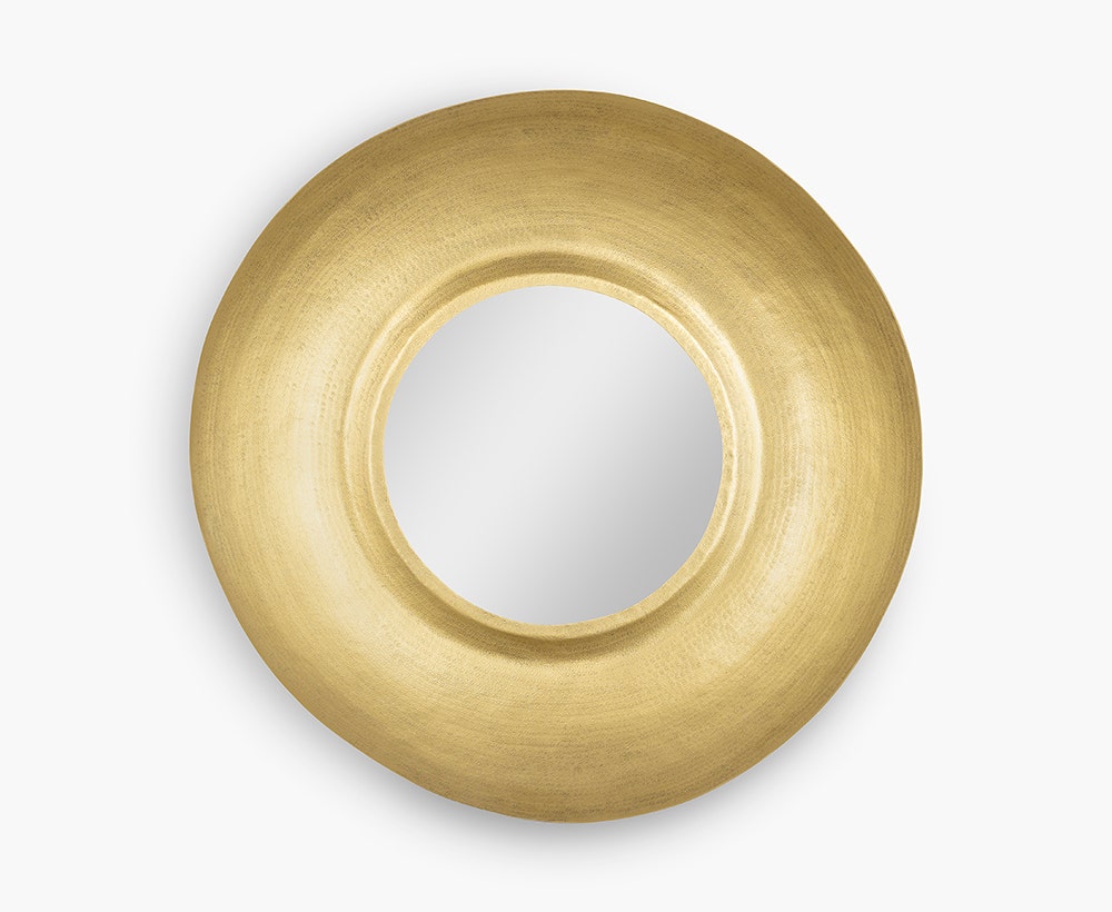 Avelaine Antique Brass Wall Mirror
