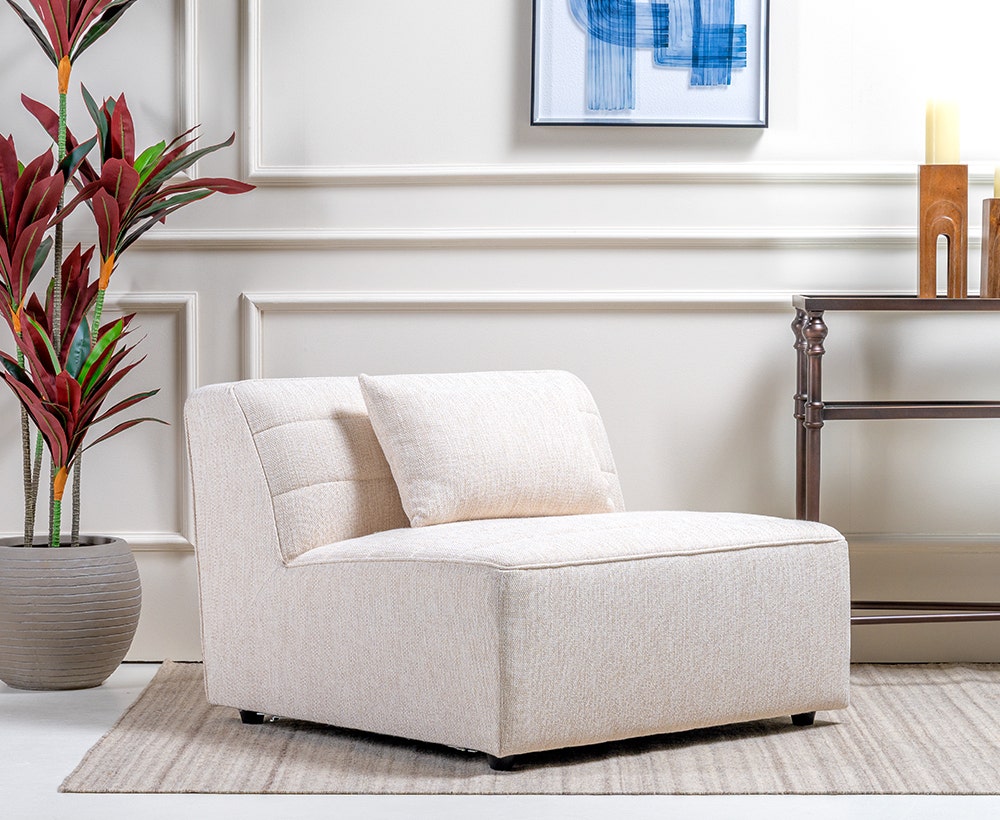 Modular shop armless sofa