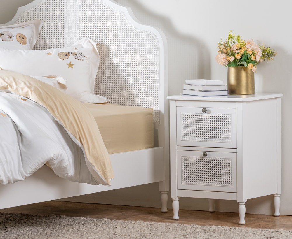 Kids white nightstand online