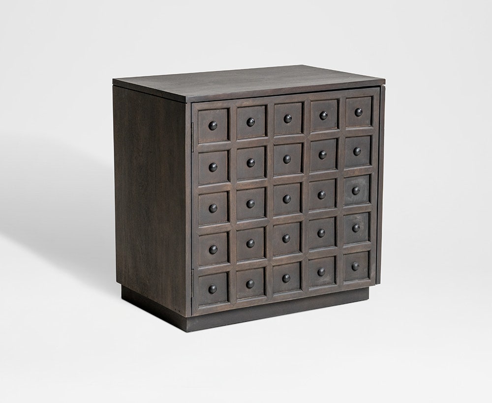 Caspian nightstand brown