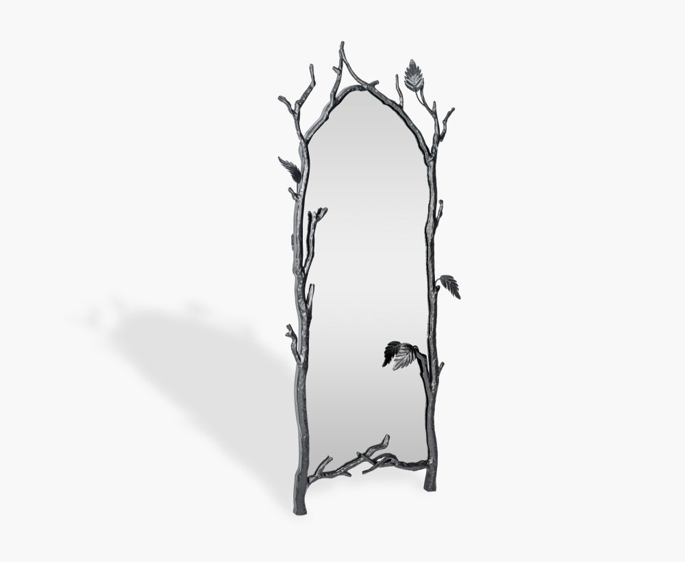 Celestine Framed Mirror BLK 60x4.5x128