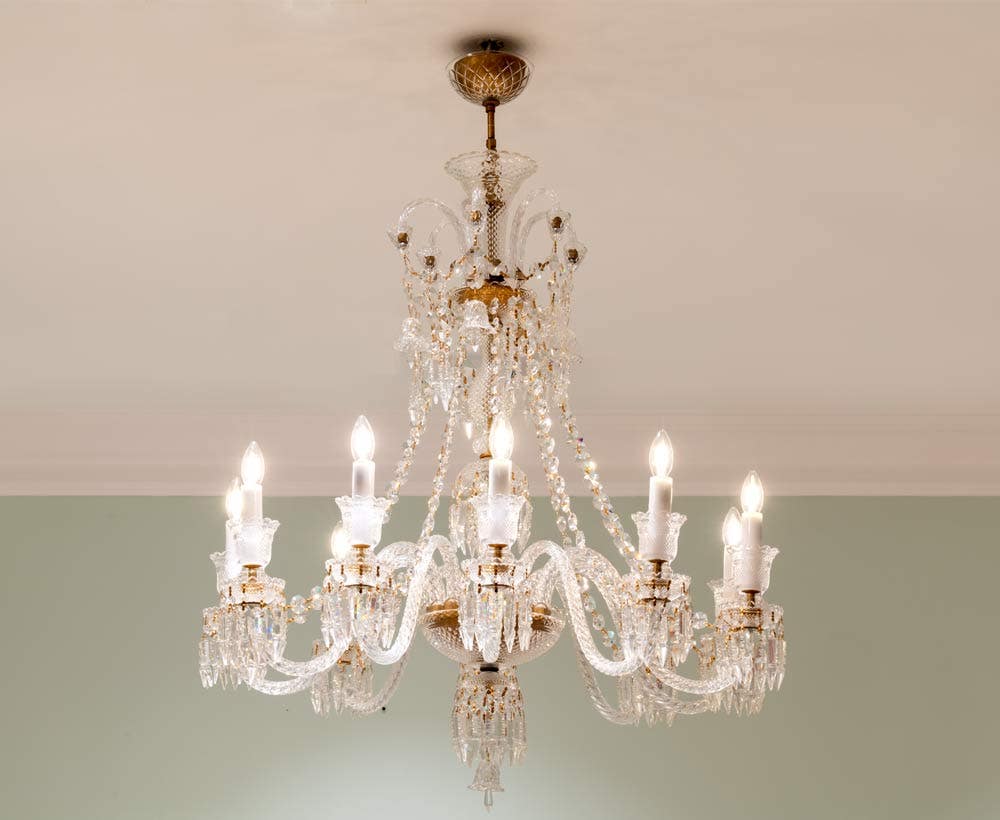 Chandelier in Matt Brass Ideal for House Decoration