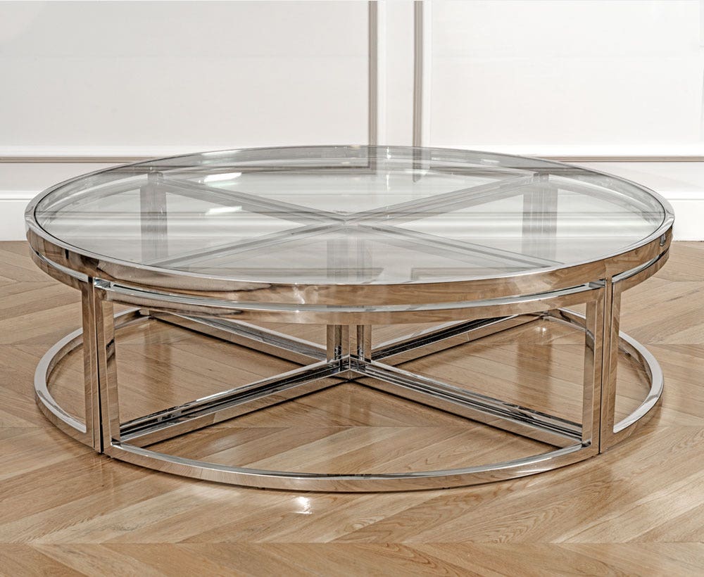 Silver hotsell cocktail table