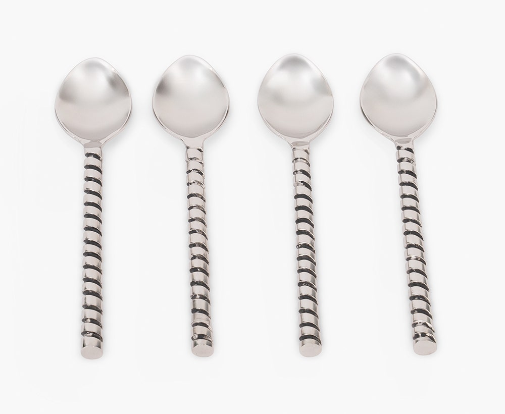 Ilder S/4 Tea Spoon 16X2CM Silver