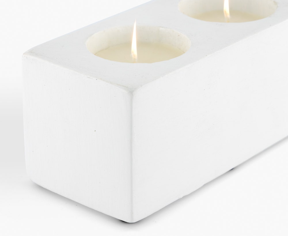 Concrete Candle 7.2x16.5x7.2cm