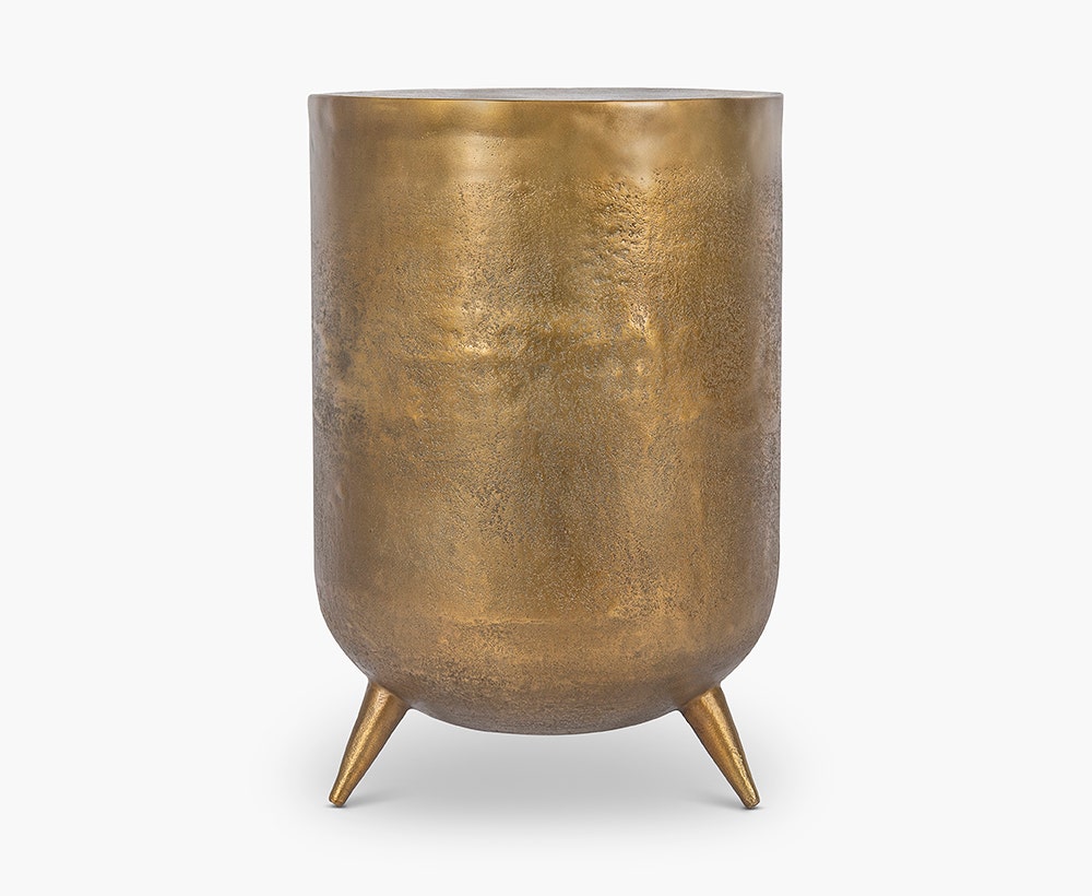 Drum top end table