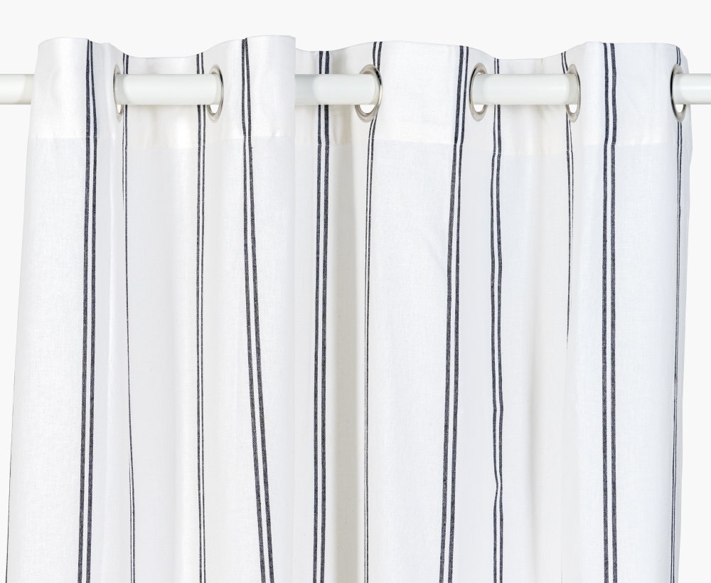 Curtain Zele Wh-Blk 130X350Cm