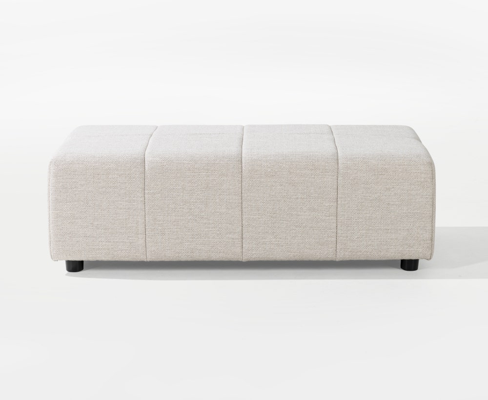 Cuscade Beige Modular Ottoman, 120*60*38 cm