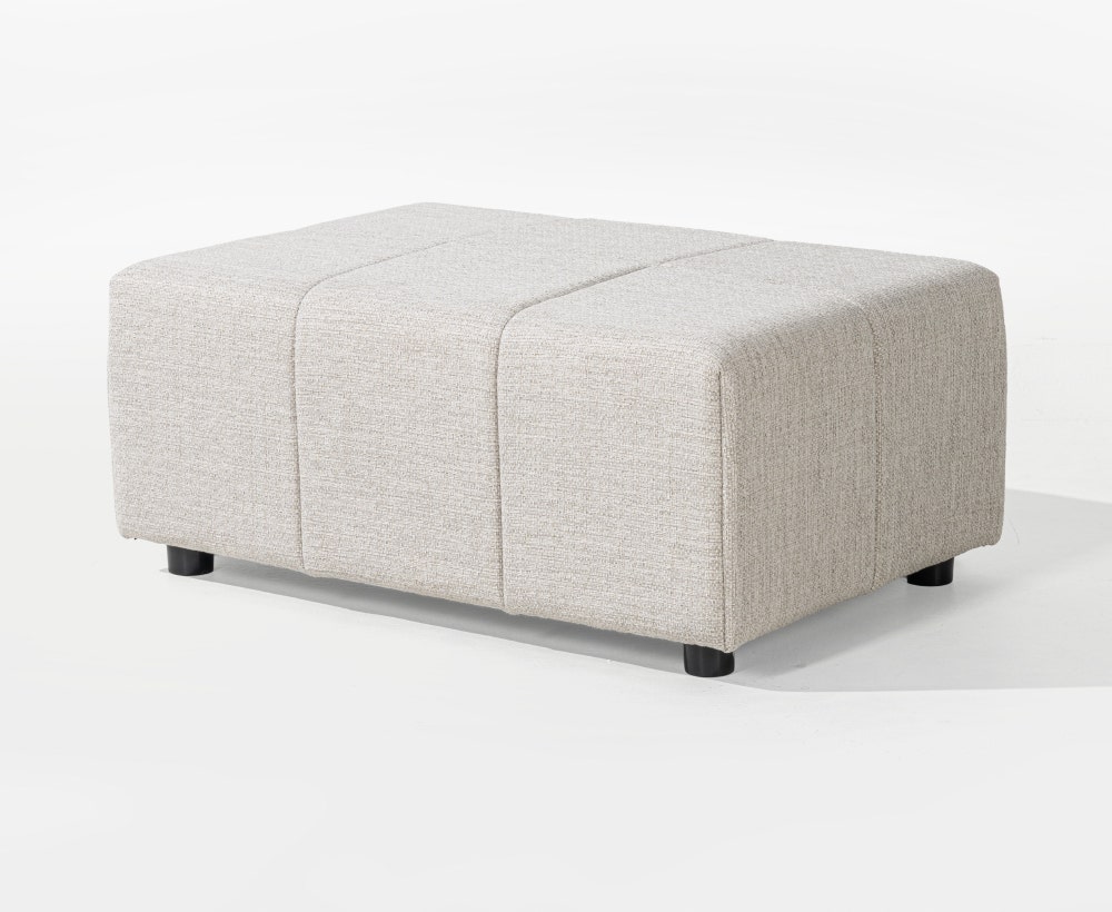 Cuscade modular ottoman - beige