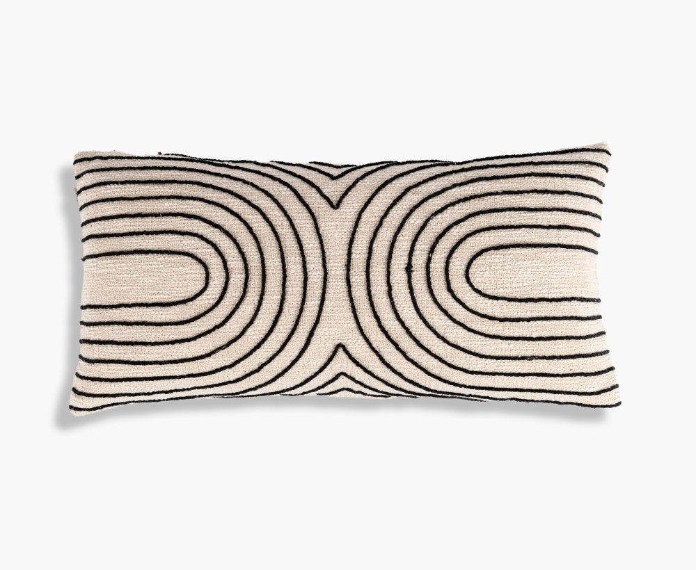 Cushion Cover IVY/BLK 30x60cm-902