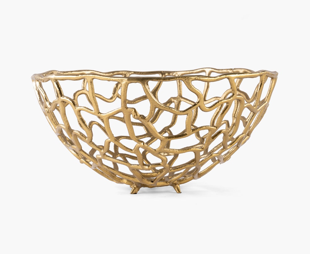 Gold decorative bowl top