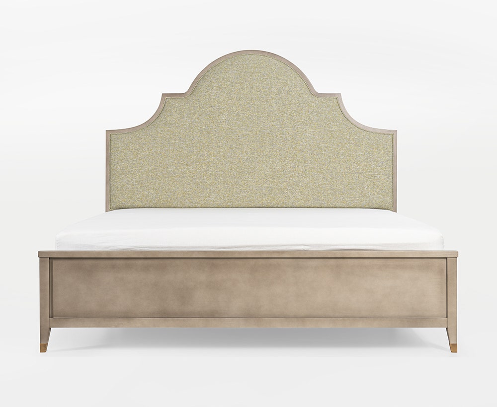Dyan Multicolour Bed with MDF, Birch, and Fabric, 180*200 cm