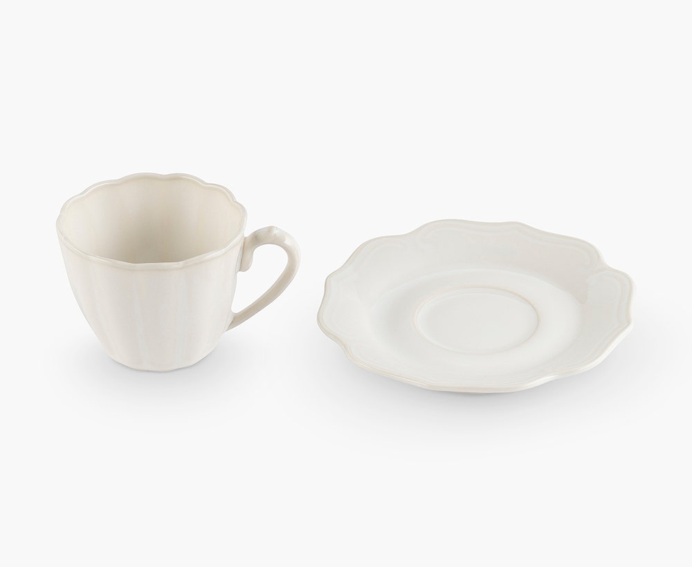 England White Cup & Saucer - 100 ml