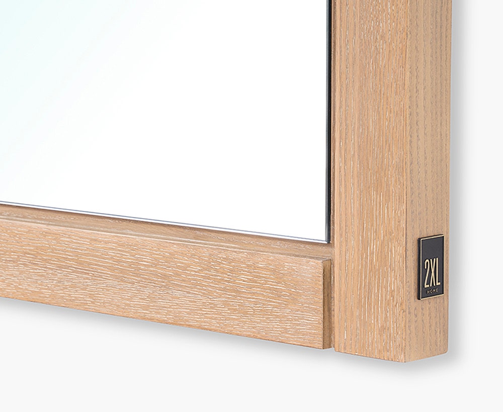 Geometric mirror 180X5X80 oak