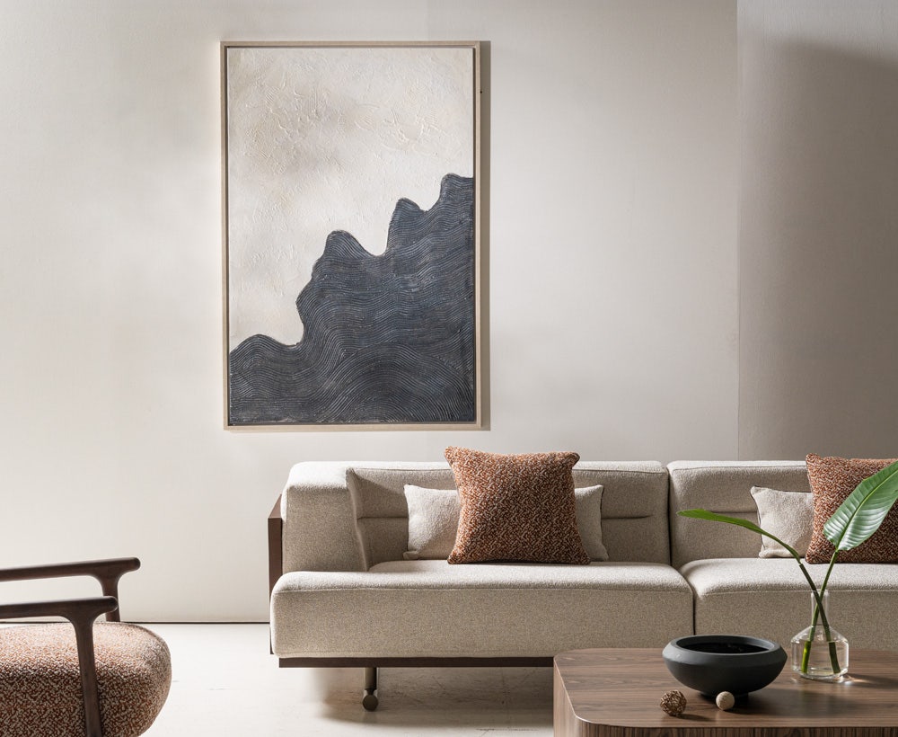 Gustav 1C Painting 100X150~Blk/Wht