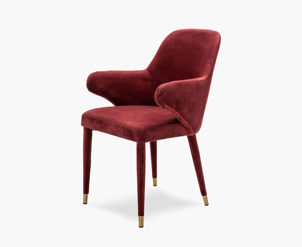 Maroon armchair deals