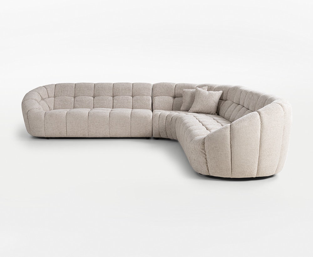 Hazel Corner Sofa 358x330x78 Taupe
