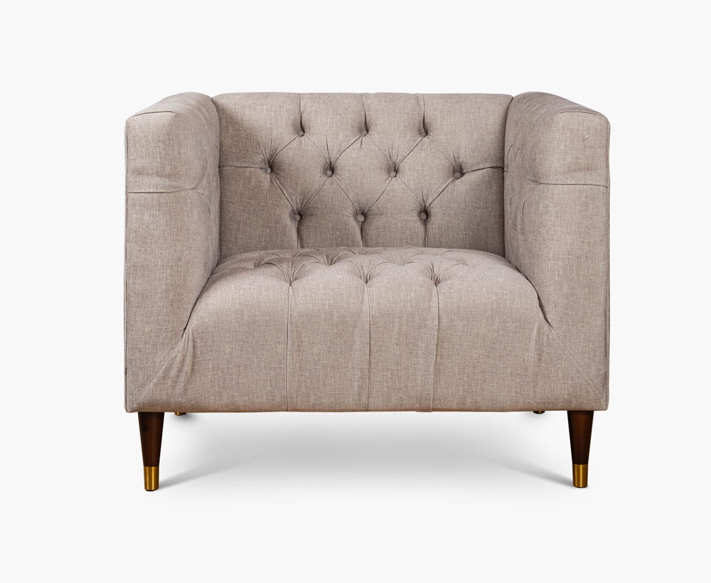 Hydee 1 seater 105x90x75 light brown