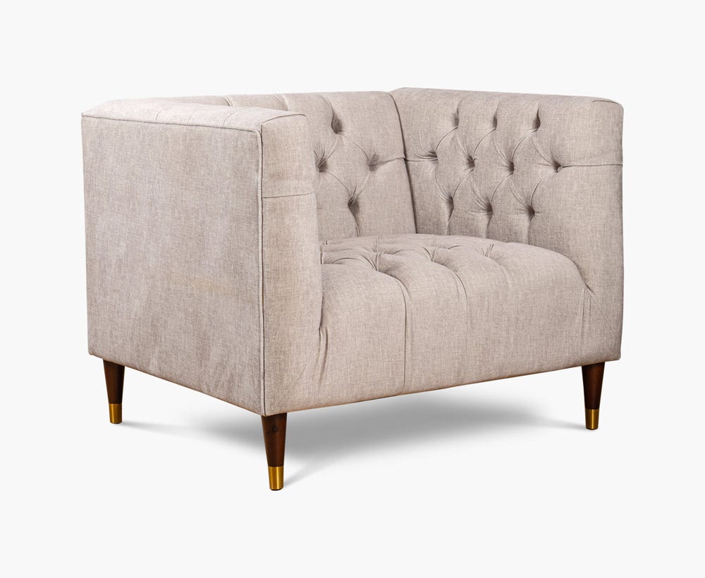 Hydee 1 seater 105x90x75 light brown