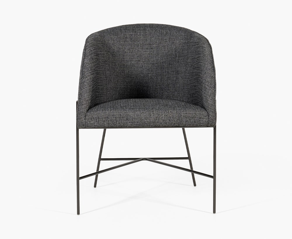 Iris dining arm chair 66x60x80 black