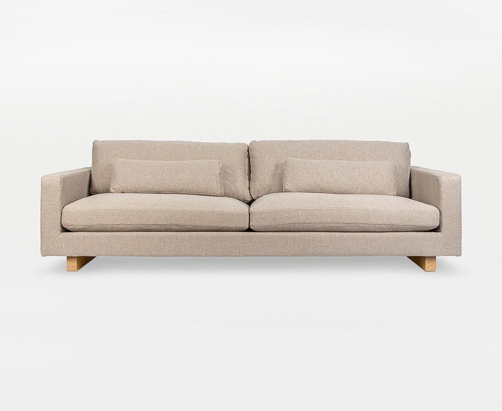 Isla 4 seater 253x104x79 light brown