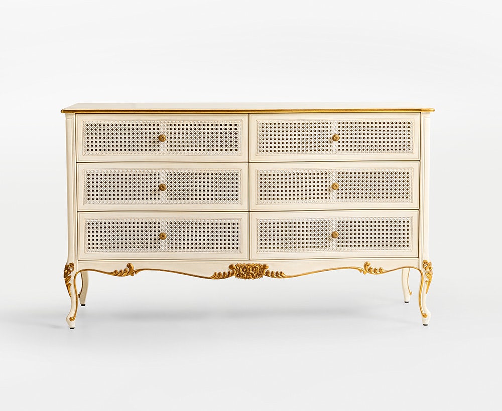 Monterra dresser 150x52x90 white/gold