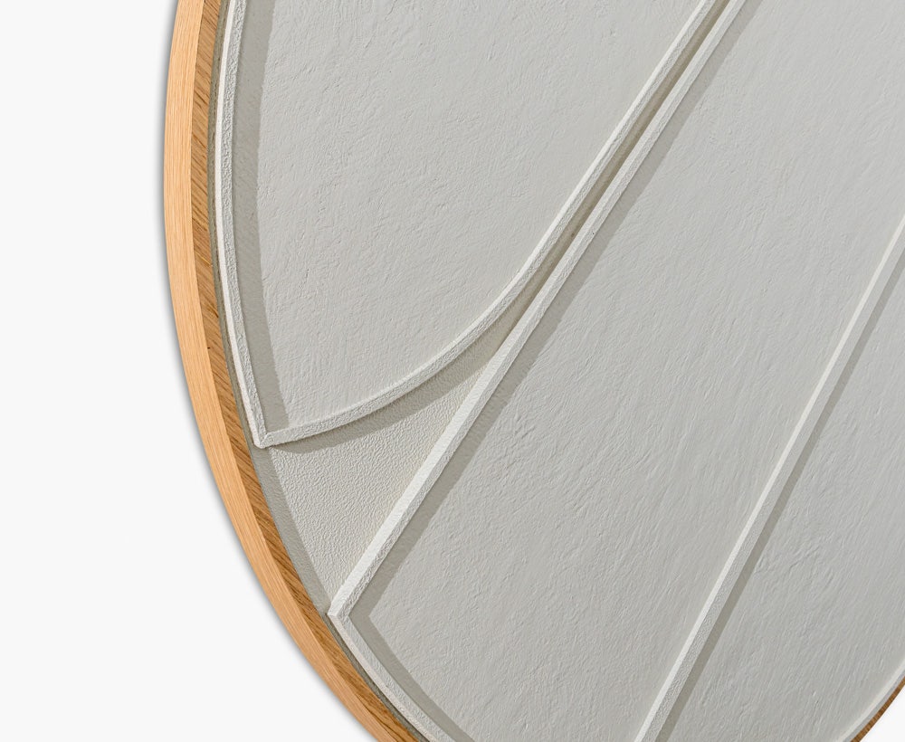 Nels 3D Wall Decor 120x120 White/ Light Brown