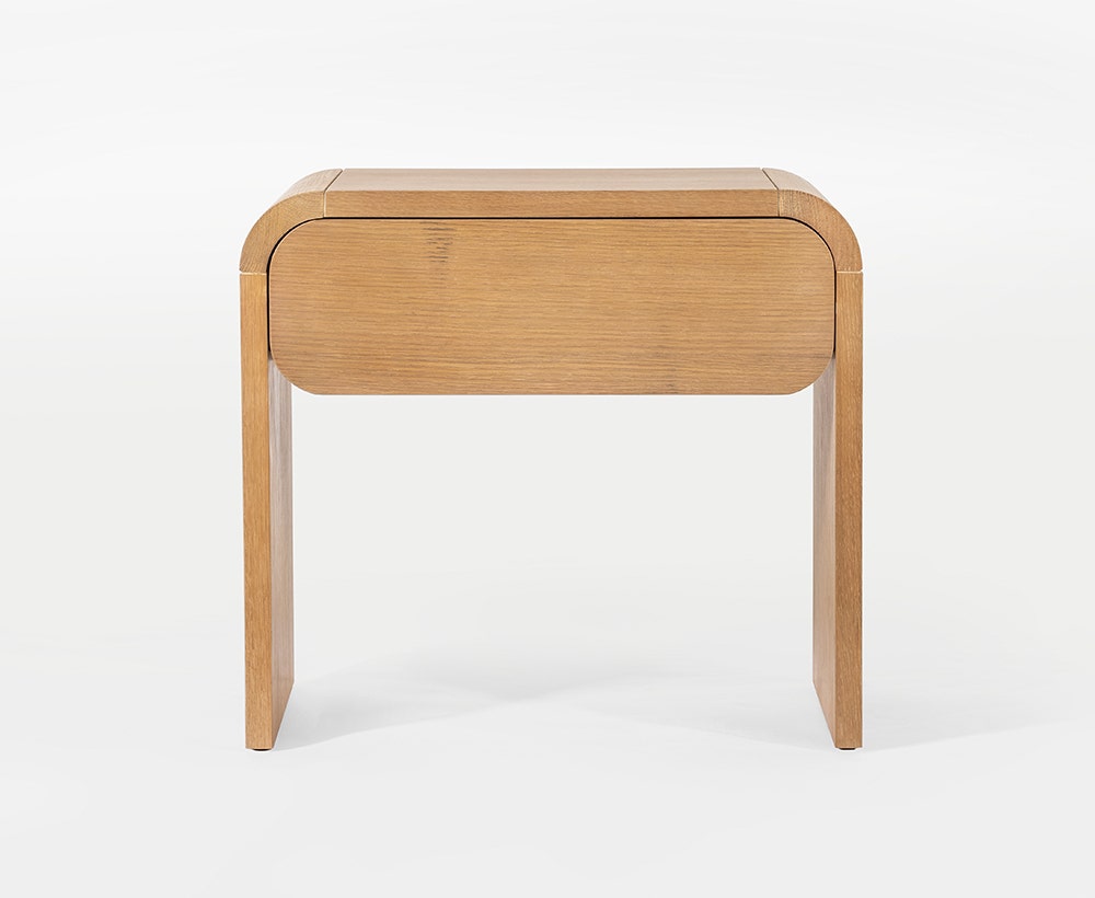 Odell Natural Night Stand with Red Oak and Plywood, 60*40*55 cm