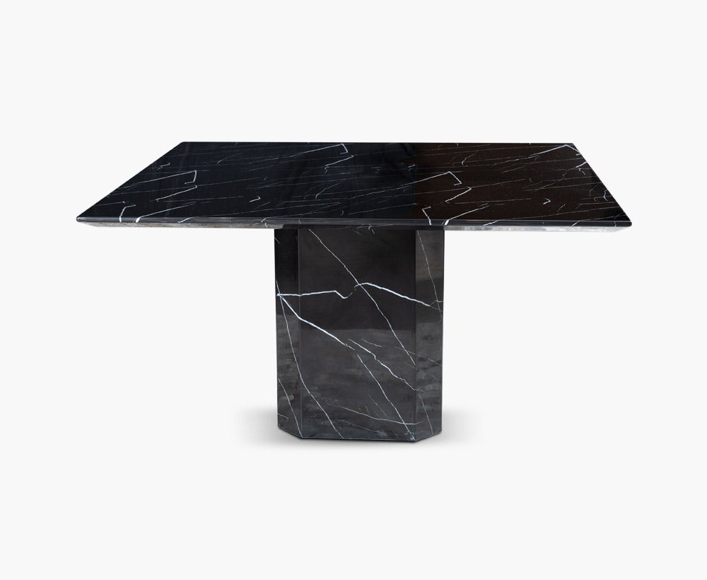Luna 4 seater dining table 140x140x76 b