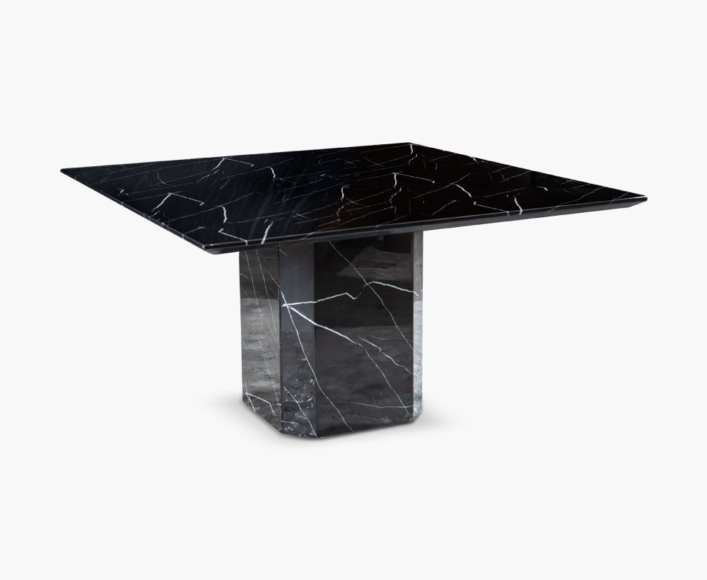Luna 4 seater dining table 140x140x76 b