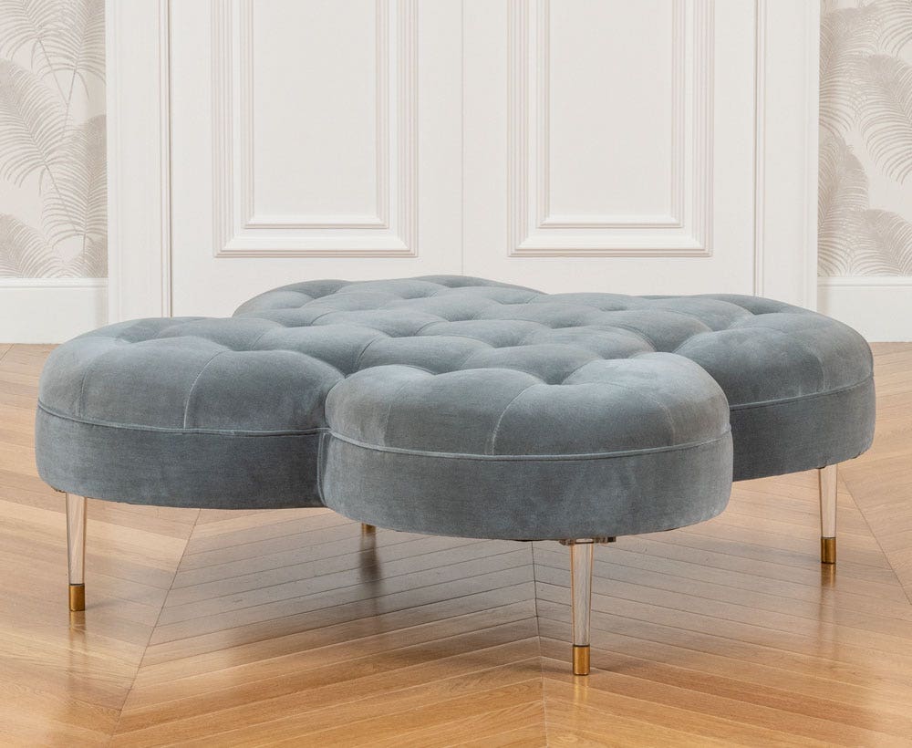 Dark grey sale ottoman