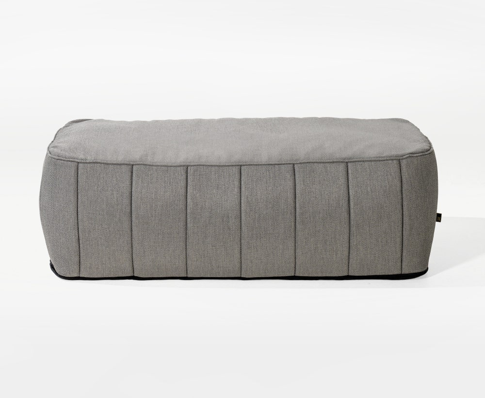 Harlan Grey Pouf, 120*60*36 cm