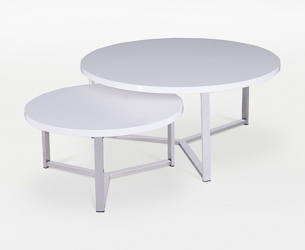 Owen Set of 2 coffee table white