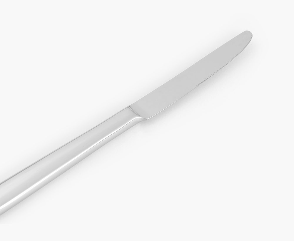 Pierre Table Knife Shiny Silver