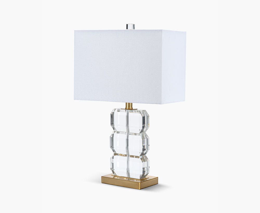 Quentin Table Lamp Clear-Brass