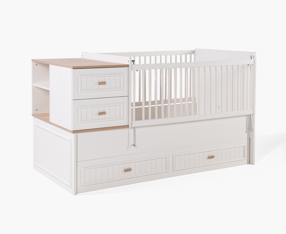 Reeve babybed 80x180x18 white