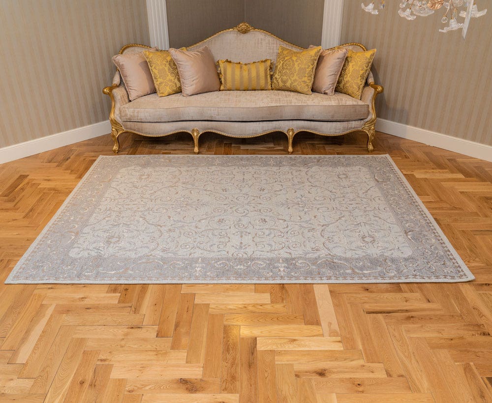 Grey-coloured Regina Carpet for Home Decor 200x285 cm