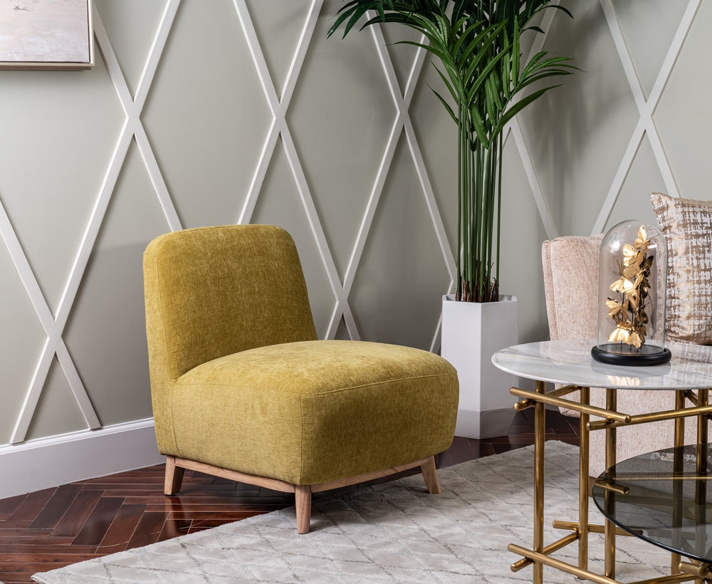 Rode Casual Chair75x66x64 Mustard