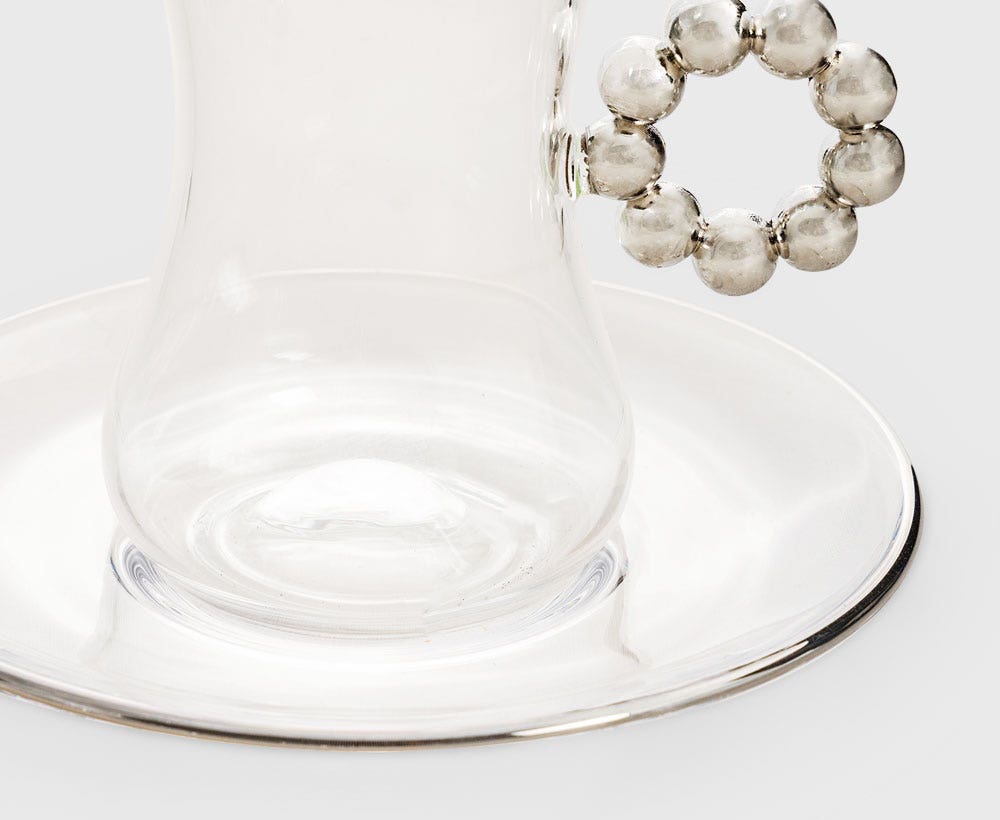 Set Of 4 Zahi Tea Cup & Saucer