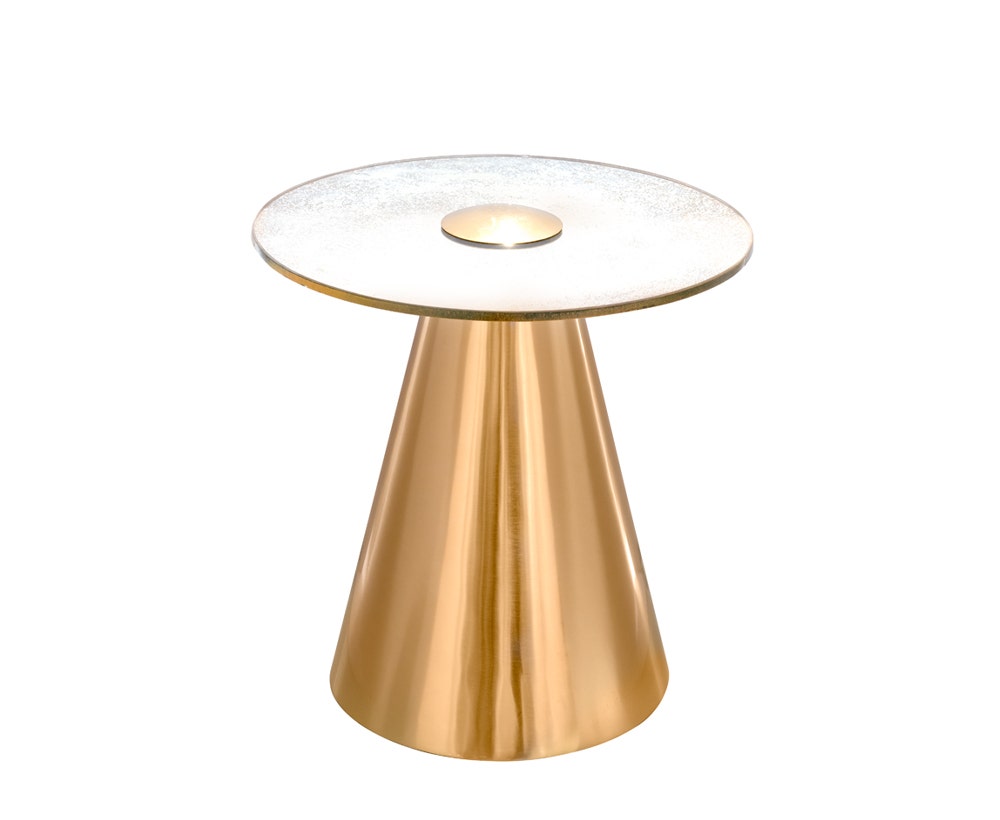 Antique Brass Side Table for Living Room Furniture