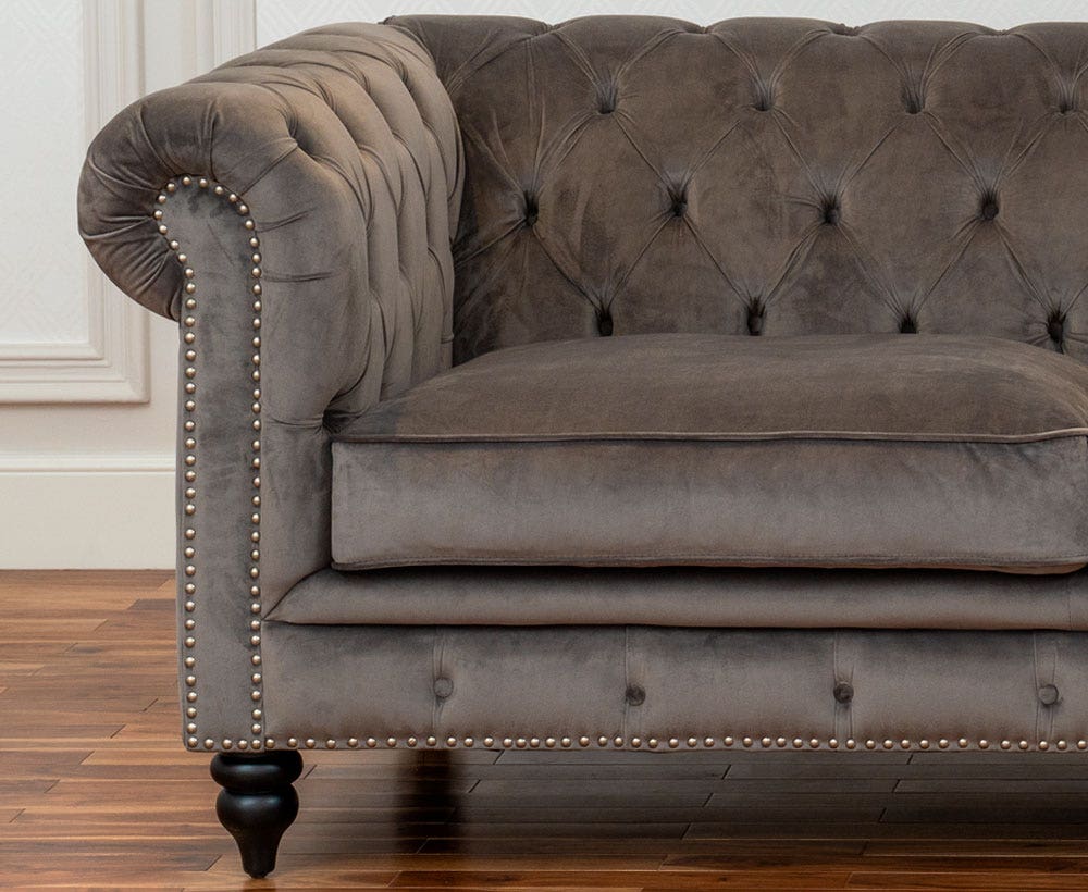 Hazel 4-Seater Sofa in Grey to Enhance Home Decor