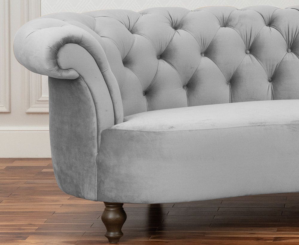 Vintage 4-Seater Sofa in Grey to Enhance Home Decor