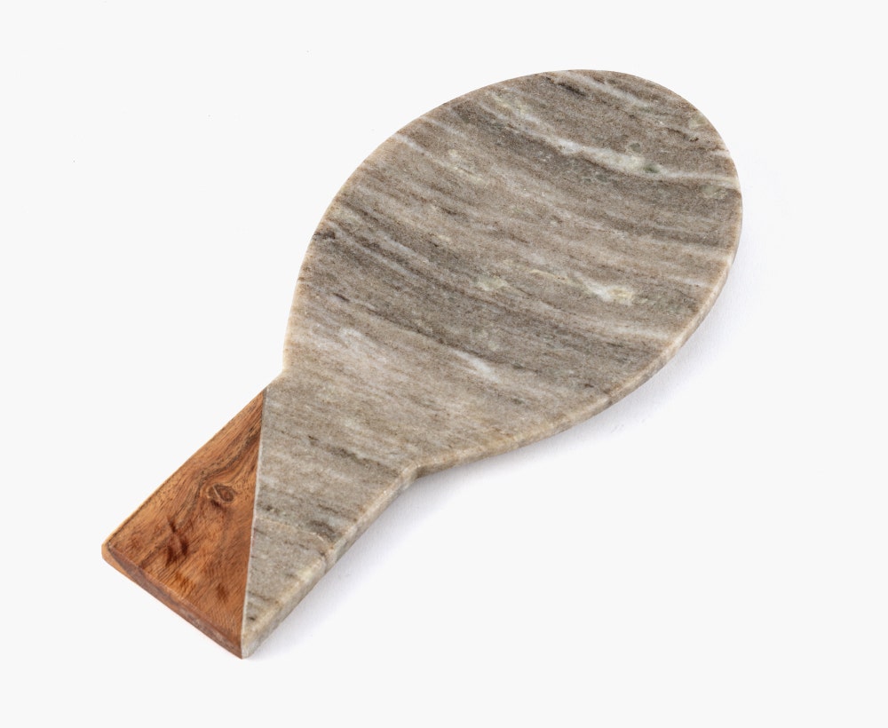 Spoon Rest Marble BG/BROWN 30x15x1cm