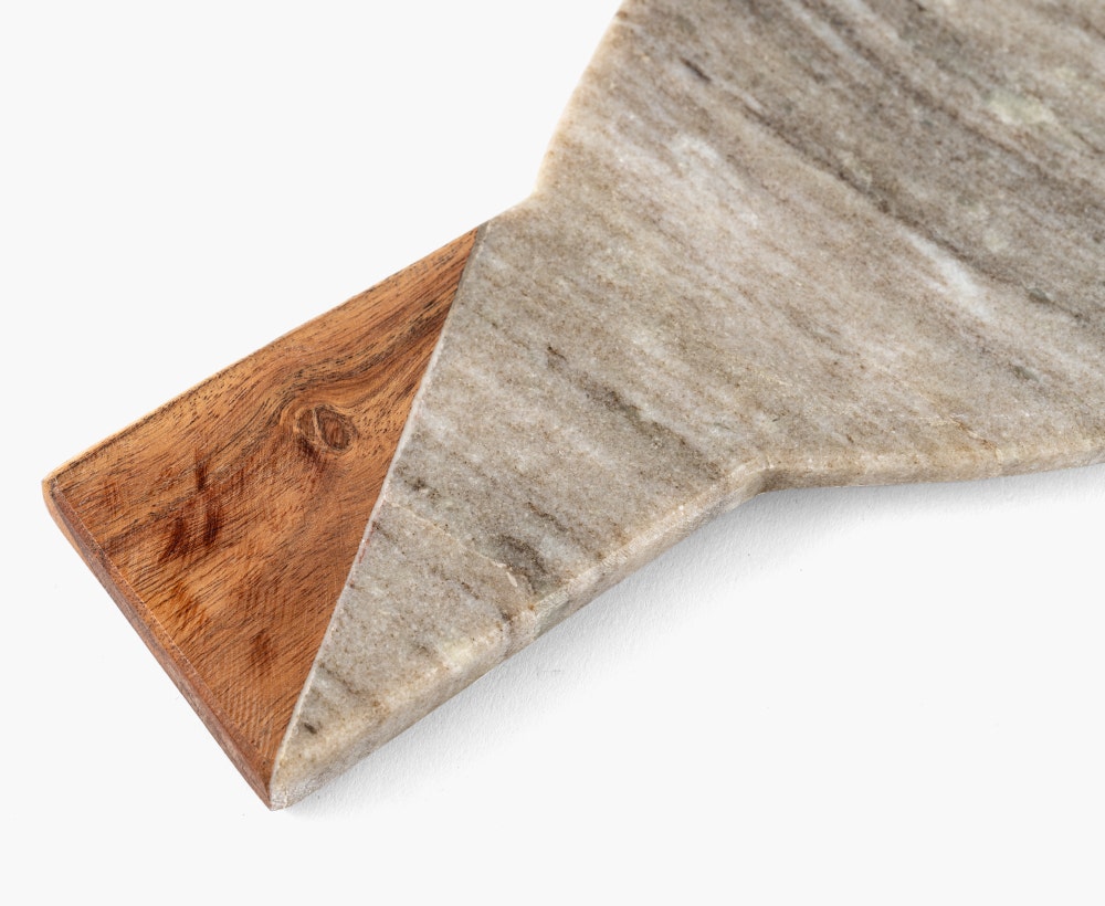 Spoon Rest Marble BG/BROWN 30x15x1cm